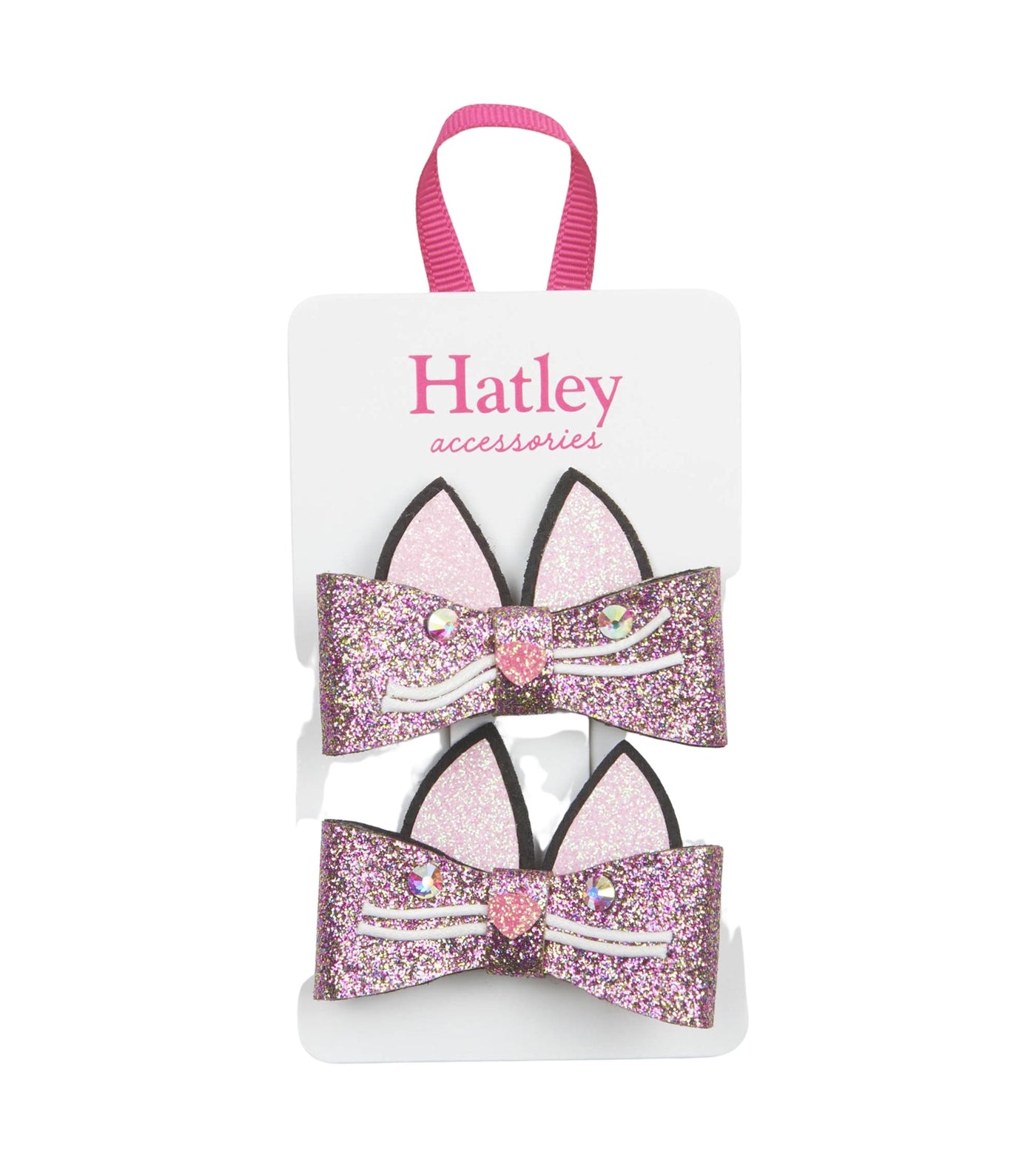 Hatley Hair Clips - Glitter Kitties