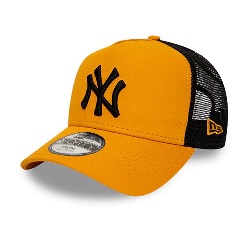 New Era 9FORTY League Essential Kids New York Yankees Snapback Cap - Orange / Black