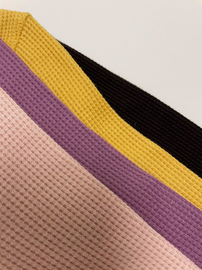 Slugs & Snails Waffle Leggings - Mustard