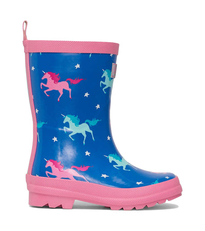 Hatley Kids Shiny Rain Boots - Twinkle Unicorns
