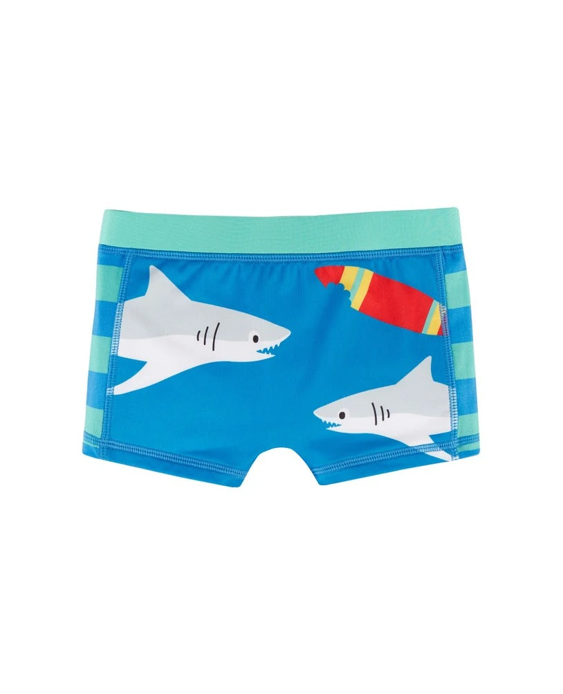 Frugi Tidal Wave Trunks -  Cobalt/Shark Boards