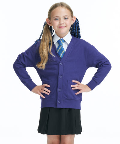 AWDis Academy Kids Unisex Cotton Rich School Cardigan