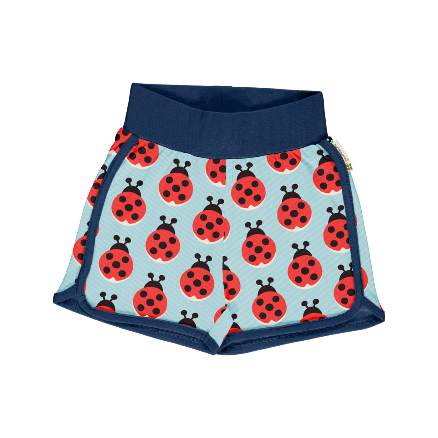 maxomorra runner shorts lazy ladybug
