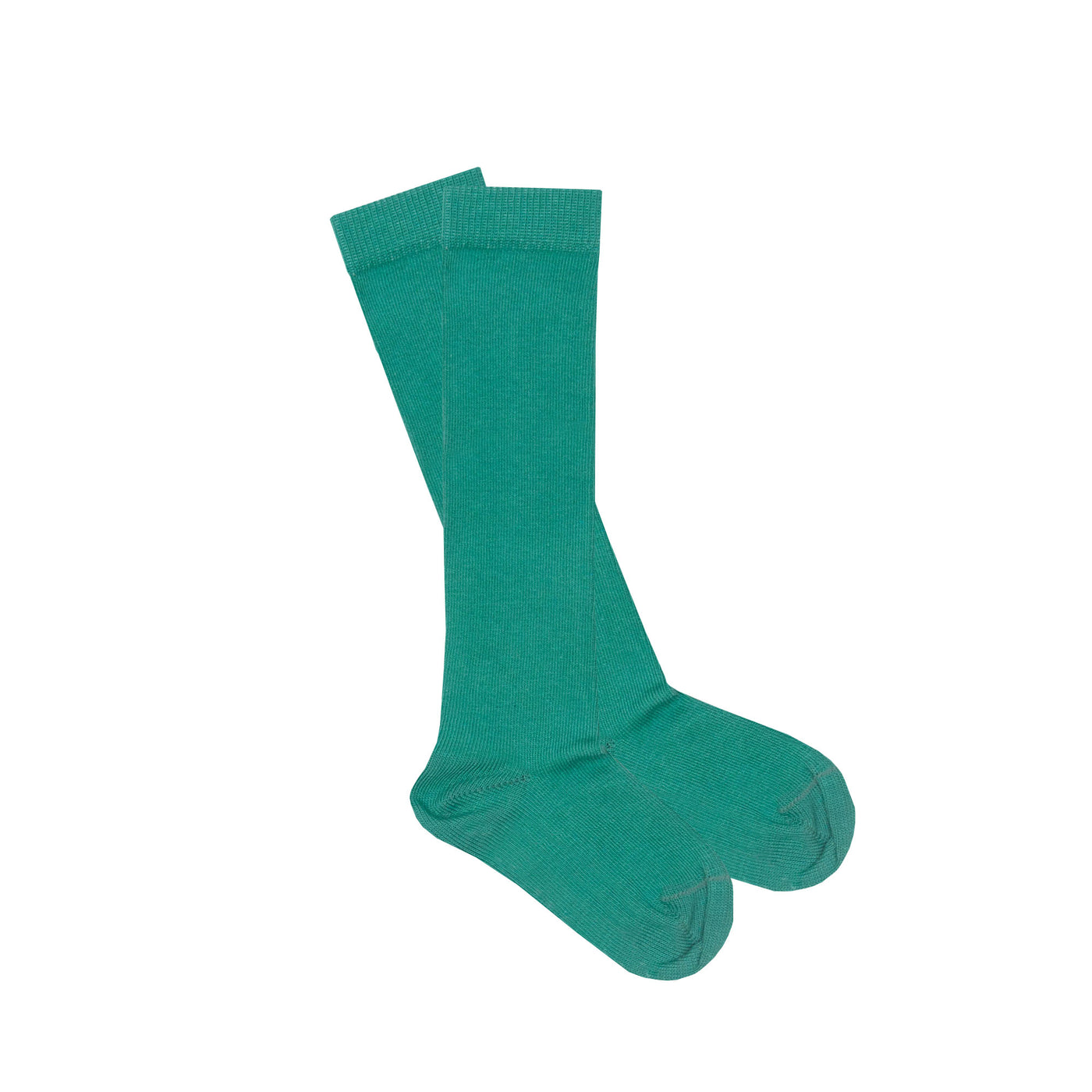 Slugs & Snails Block Colour Adult Unisex Knee Socks - Deep Green