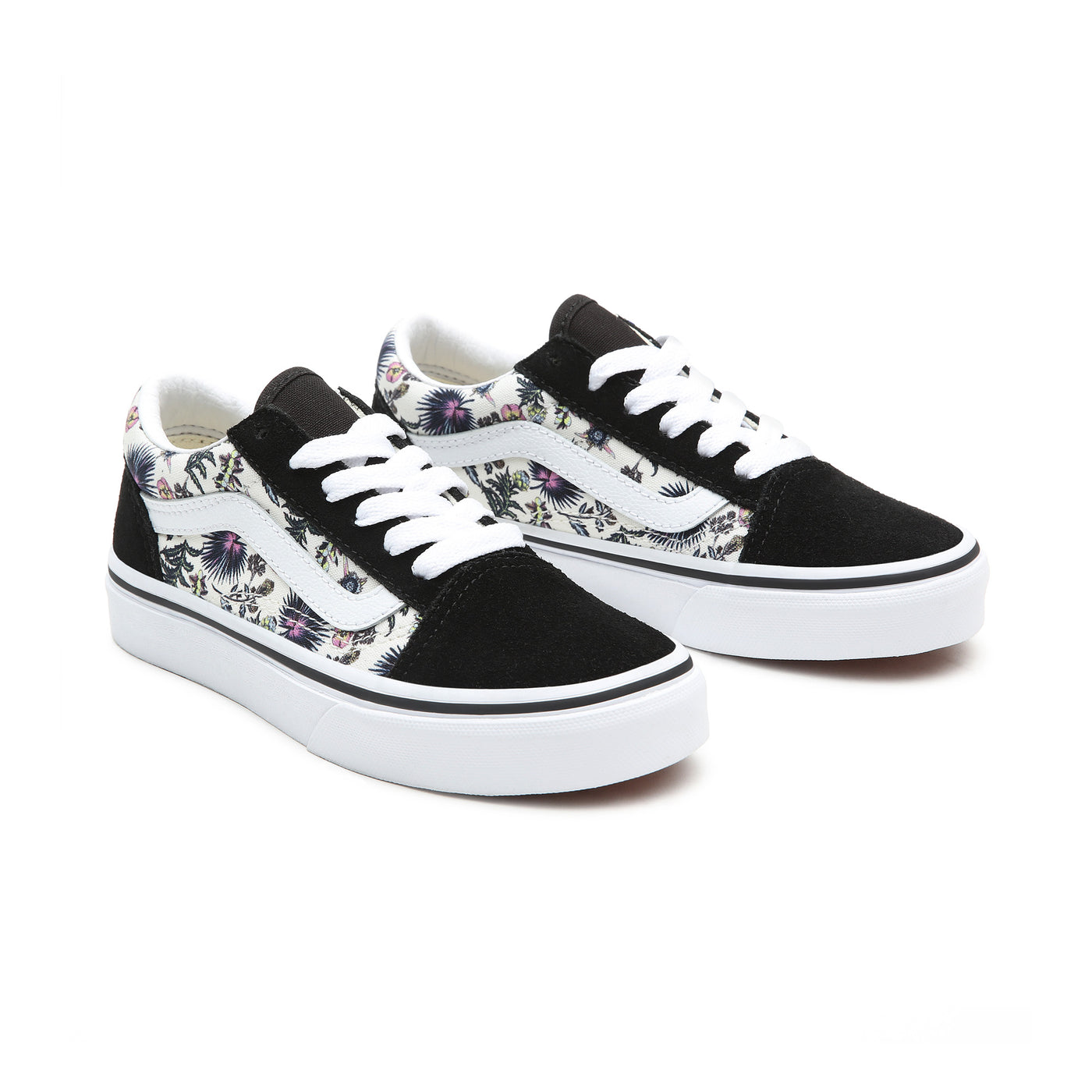 Vans Kids Old Skool Paradise Floral Trainers - Orchid / True White