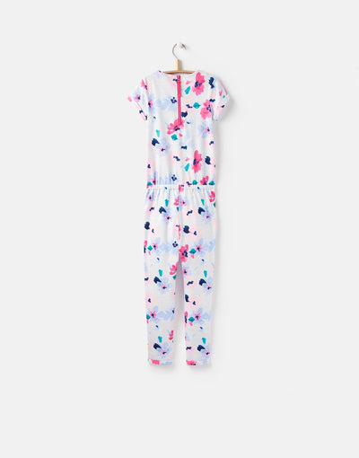Joules Jersey Printed Jumpsuit - Lily Pond Stripe