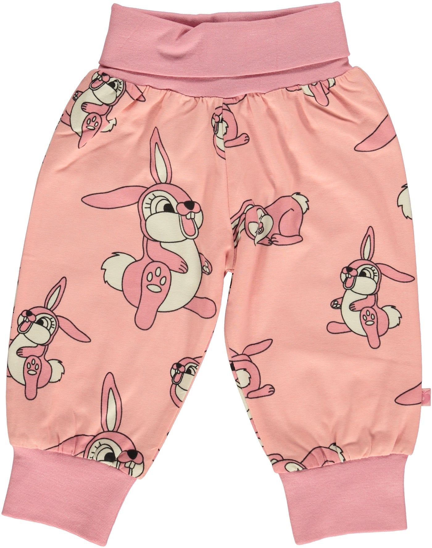Smafolk Rib Pants - Pink Bunnies