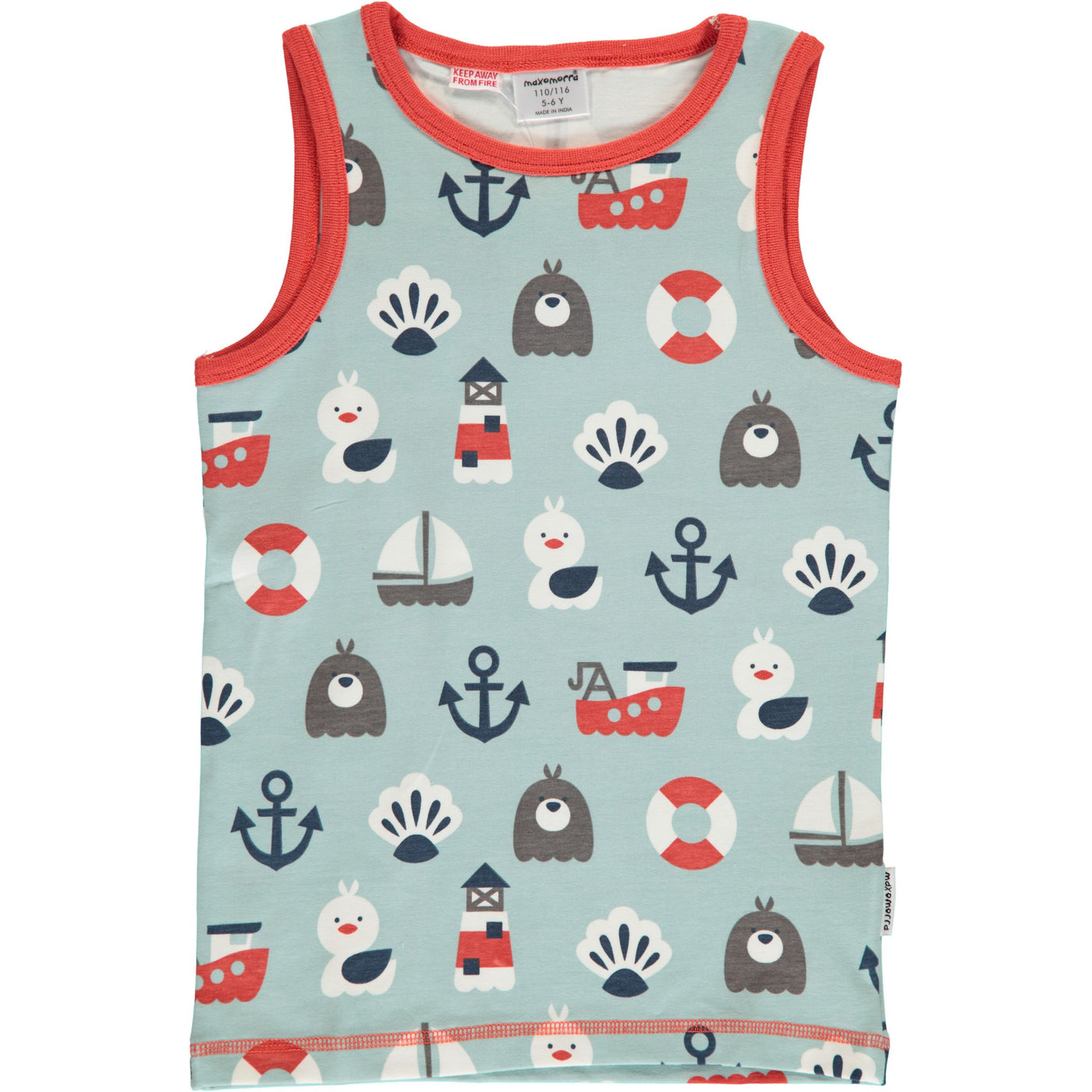 Maxomorra Tanktop - Blue Ocean