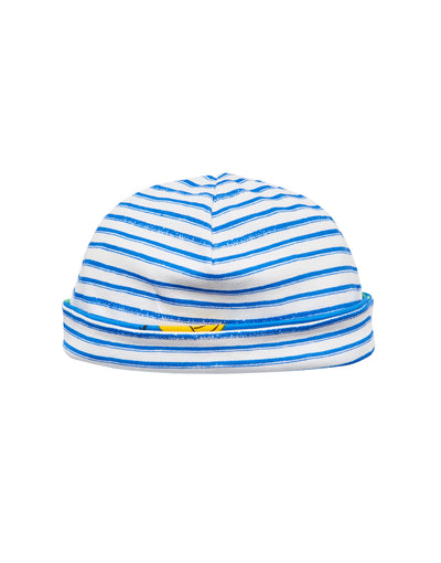 Joules Reversible Jersey Baby Hat - Sea Fun