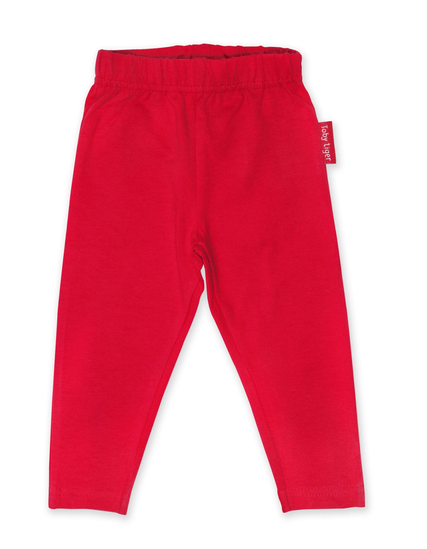 toby tiger organic basic leggings red