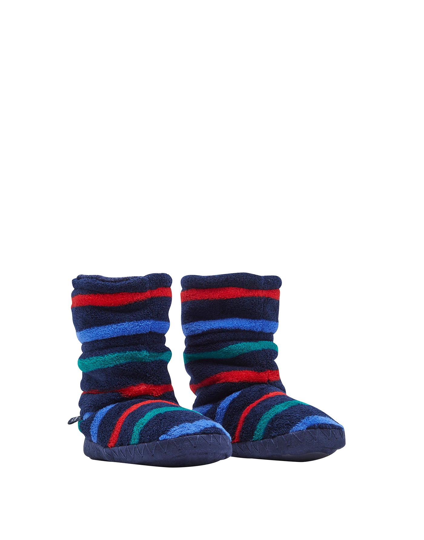 Joules Fleece Lined Slipper Socks - Multi Stripe
