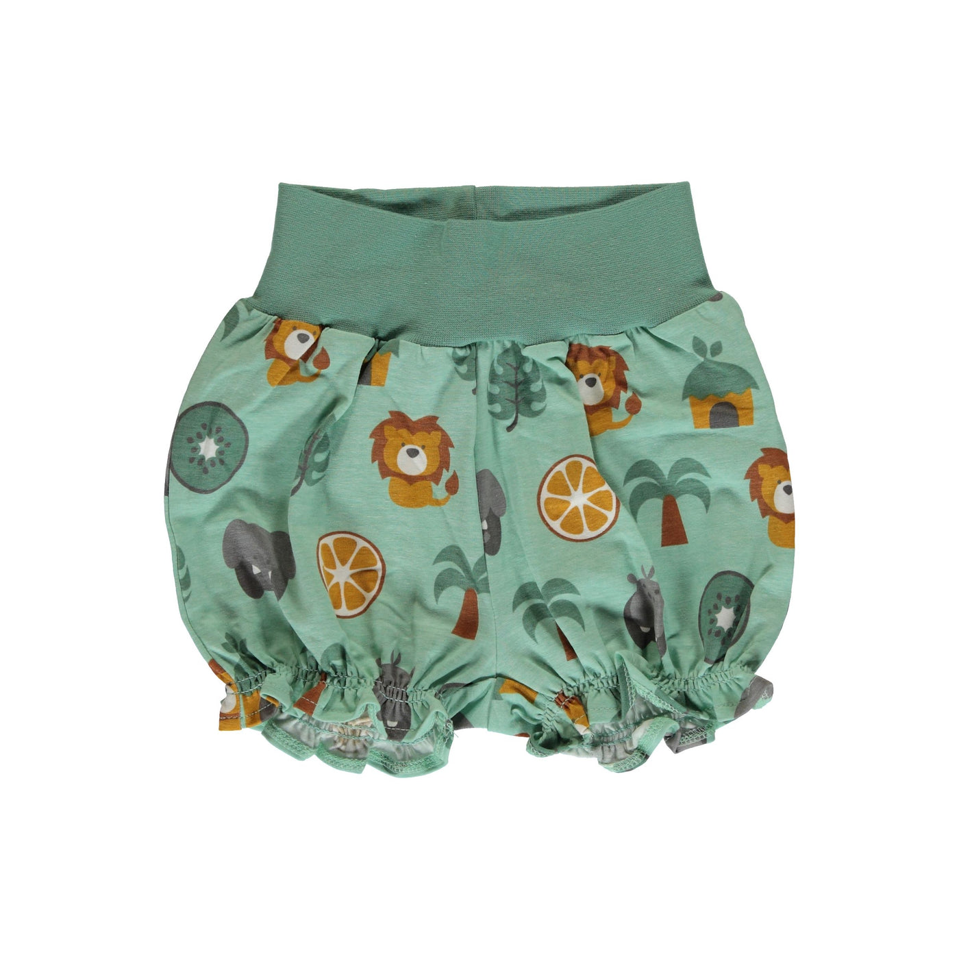 Maxomorra Ribbed Shorts - Jungle