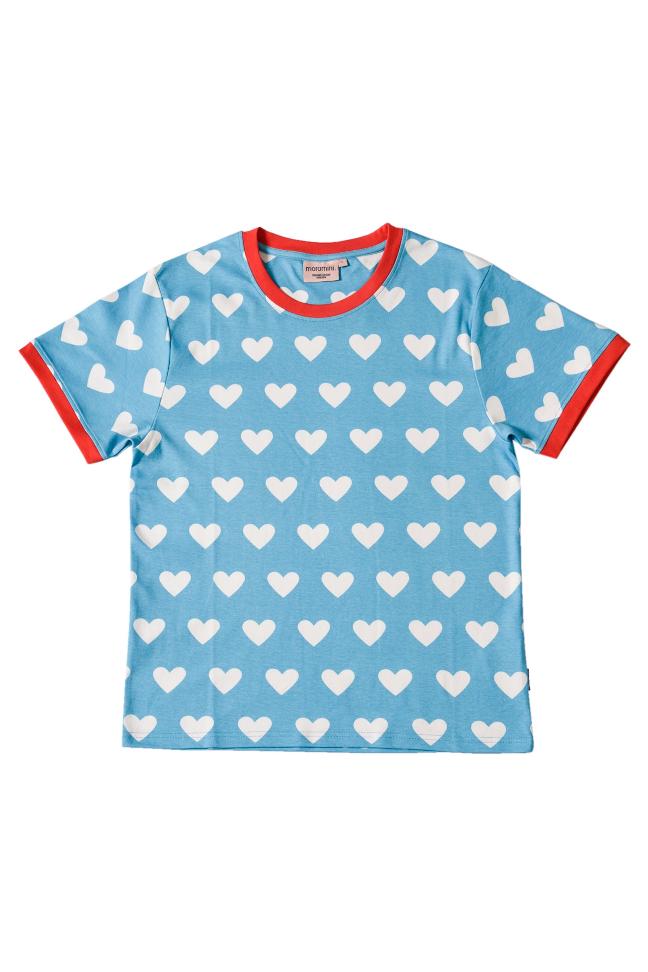Moromini Short Sleeve T-shirt - Blue Hearts