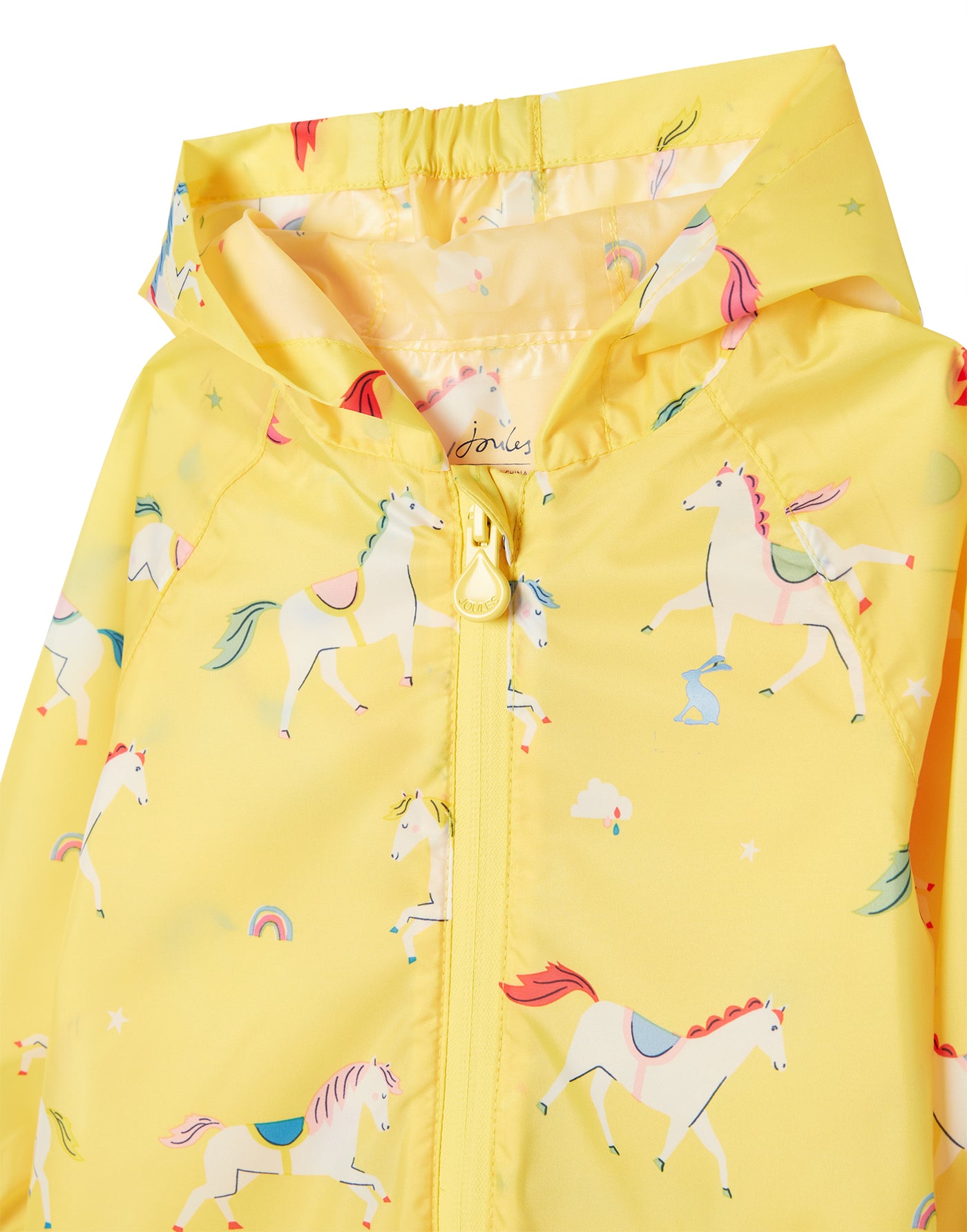 Joules Waterproof Recycled Puddlesuit - Rainbow Horses