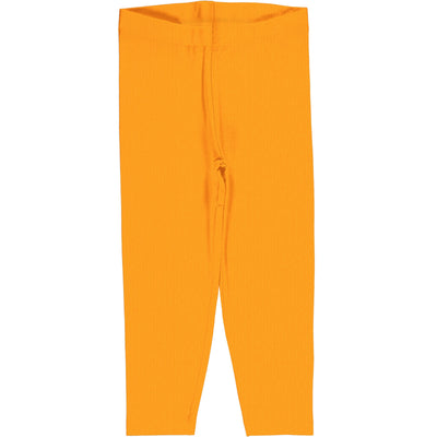 maxomorra basic cropped leggings tangerine