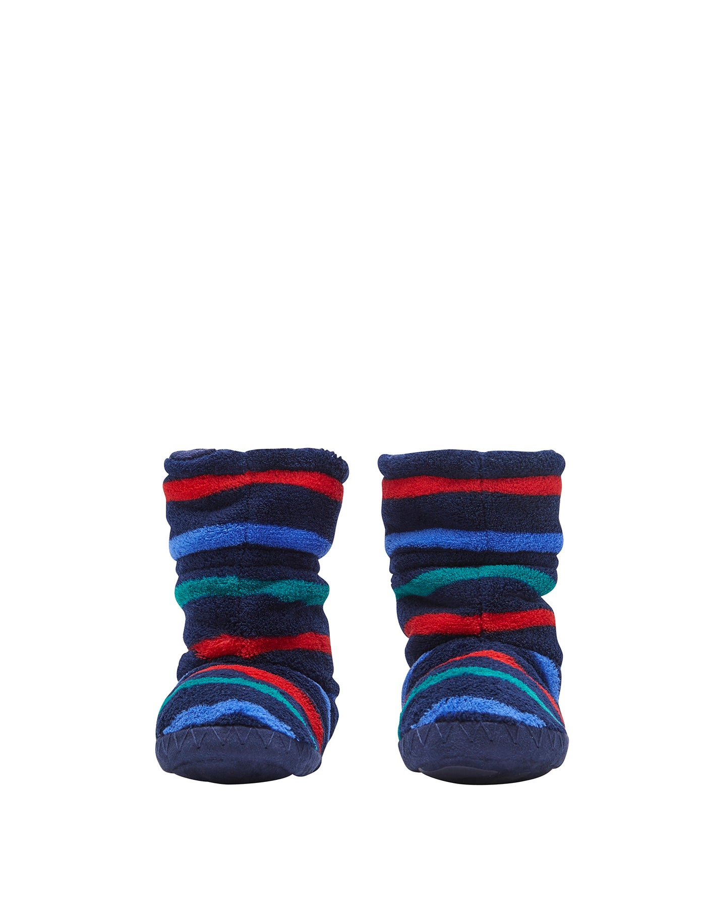Joules Fleece Lined Slipper Socks - Multi Stripe