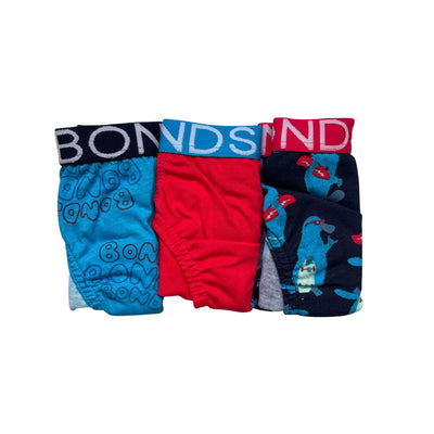 Bonds Boys 3 Pack Brief Pants - Platypus