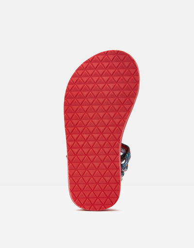 Joules Trail Webbing Strap Eva Sandals - Pink Ditsy