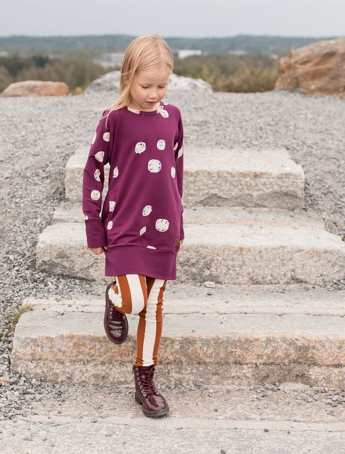 Blaa Vilnius College Tunic - Purple Dot