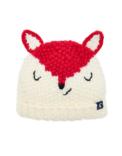 Joules Knitted Character Hat - Fox