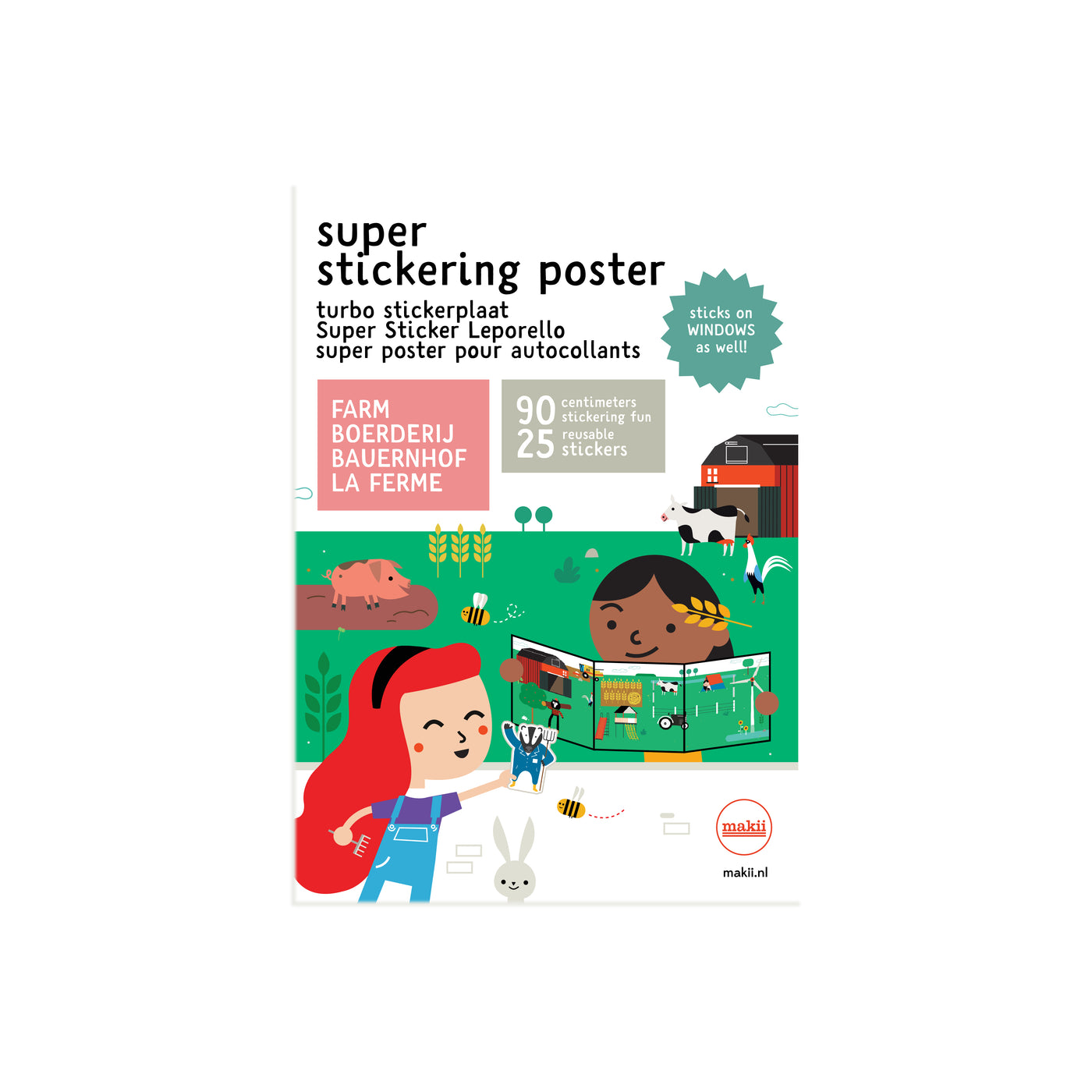 makii super sticker poster farm