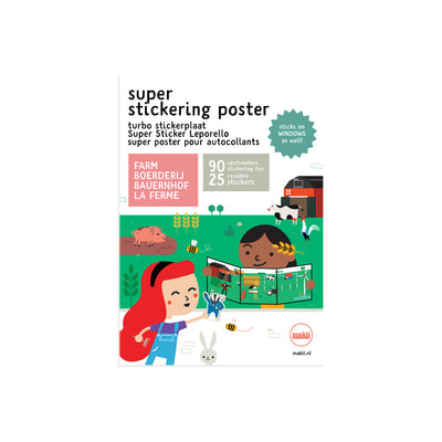 makii super sticker poster farm