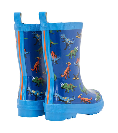 Hatley Kids Shiny Rain Boots - Friendly Dinos