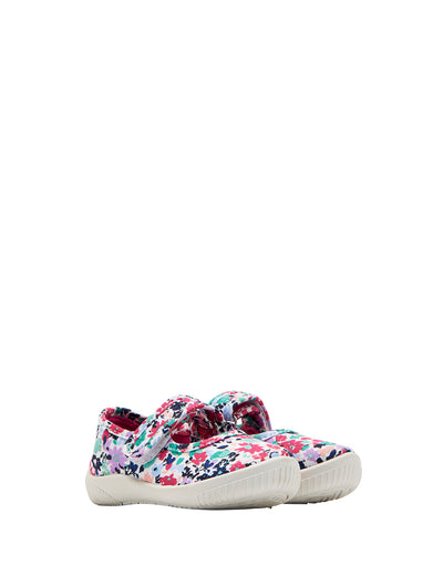 Joules Baby Printed Velcro Strap Pumps - Pretty Kitty Ditsy