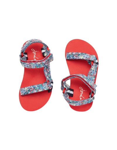 Joules Trail Webbing Strap Eva Sandals - Pink Ditsy