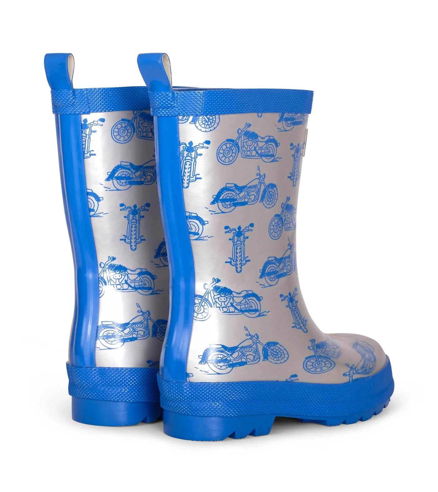 hatley kids shiny rain boots motorcycles