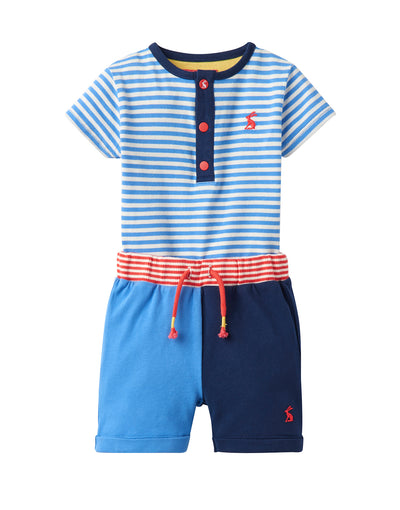 Joules Baby Bodysuit & Short Set - Blue Stripe