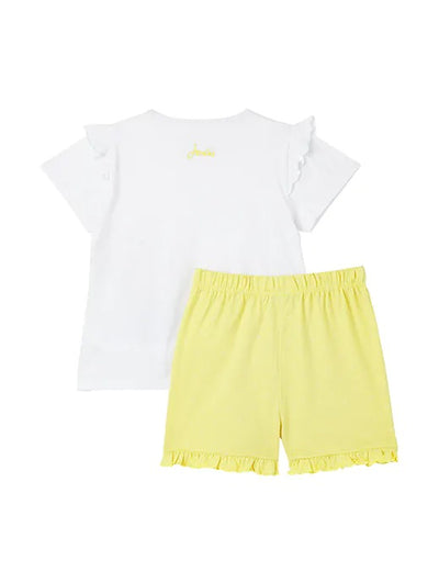 Joules Perlow Short Pyjama Set - Yellow Rainbow