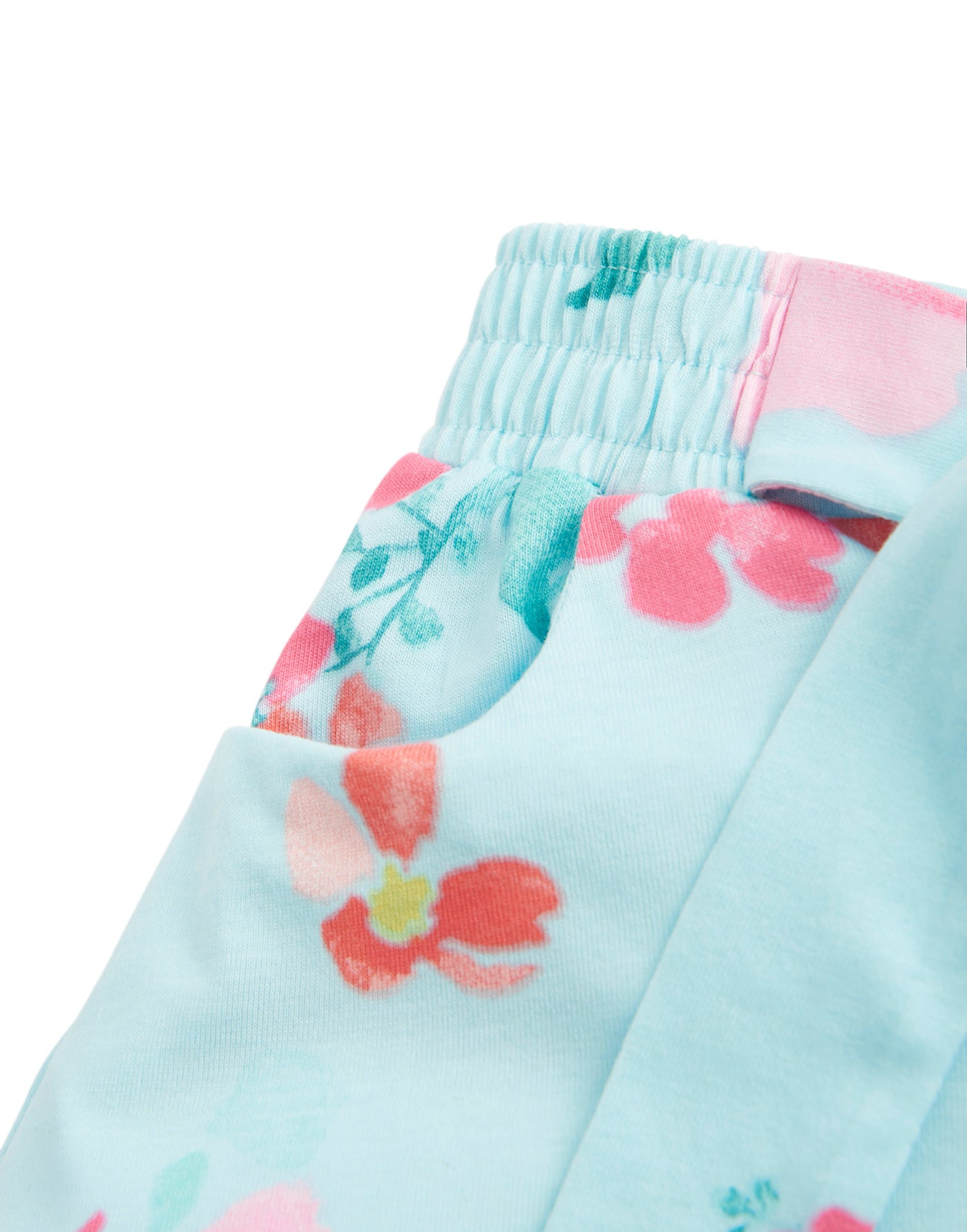 Joules Gabby Jersey Printed Culottes - Aqua Floral