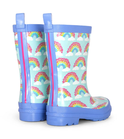 hatley kids shiny rain boots magical rainbows