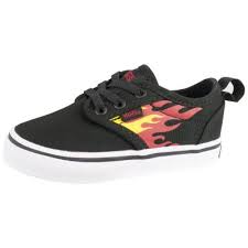 Vans Atwood Infant Slip On Sneakers - Flame / Black White