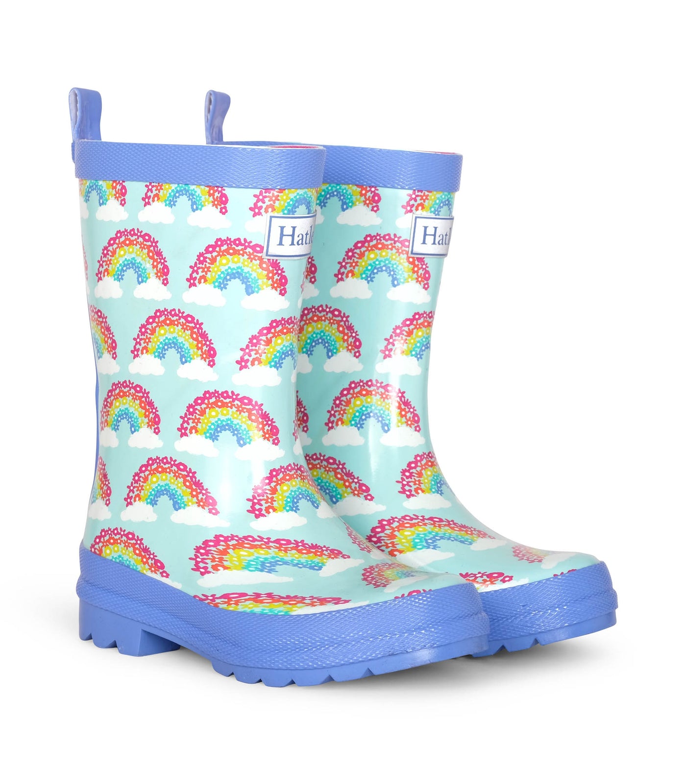 hatley kids shiny rain boots magical rainbows