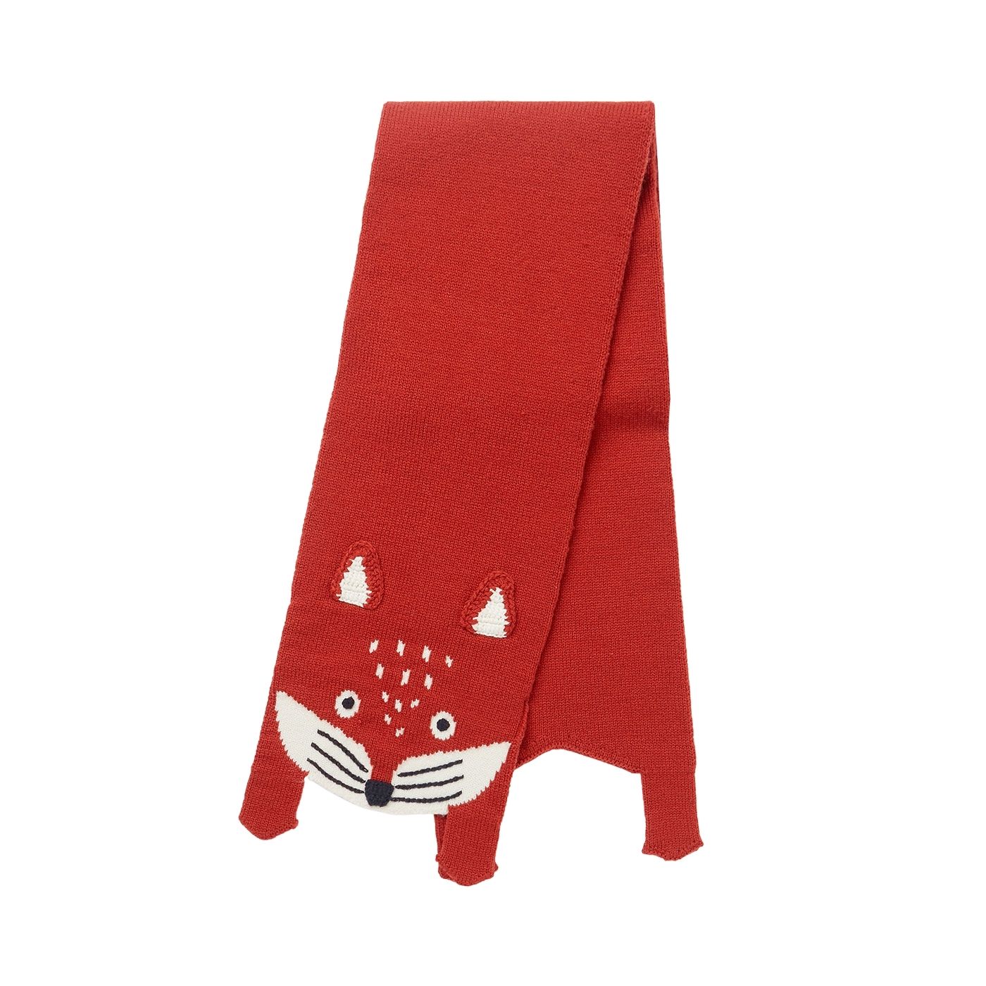 Joules Chummy Character Knitted Scarf - Fox Face