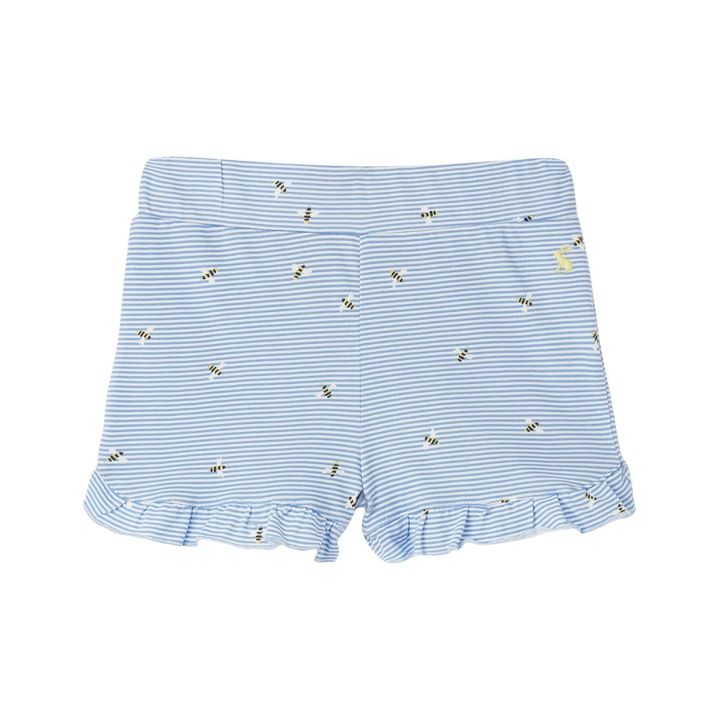 Joules Amara Jersey Shorts - Blue Bee Stripe
