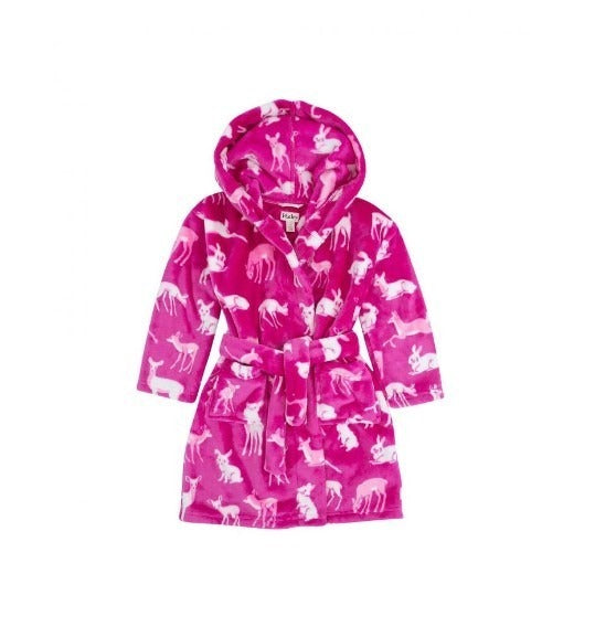 Hatley Kids Fleece Robe - Deer and Bunnies