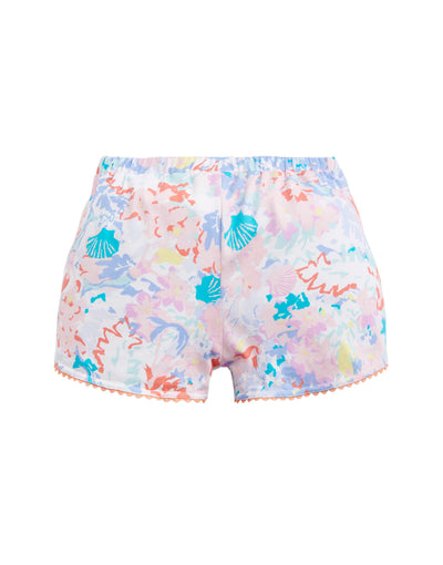 joules jersey printed shorts blue mermaid ditsy