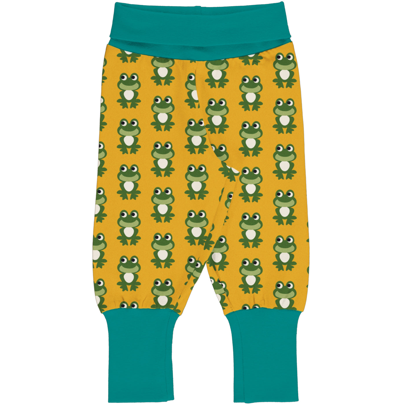 Maxomorra Rib Pants - Frog