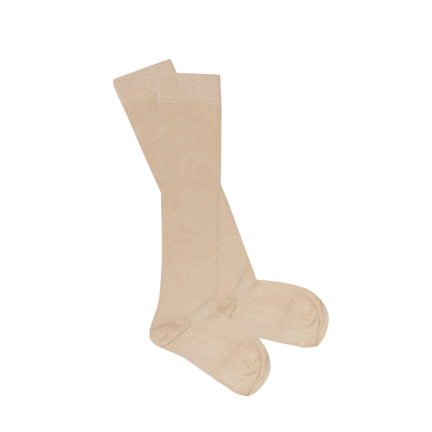 Slugs & Snails Block Colour Adult Unisex Knee Socks - Oat