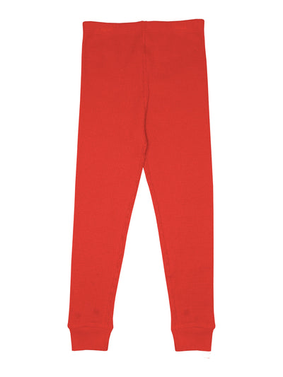 Slugs & Snails Waffle Leggings - Red