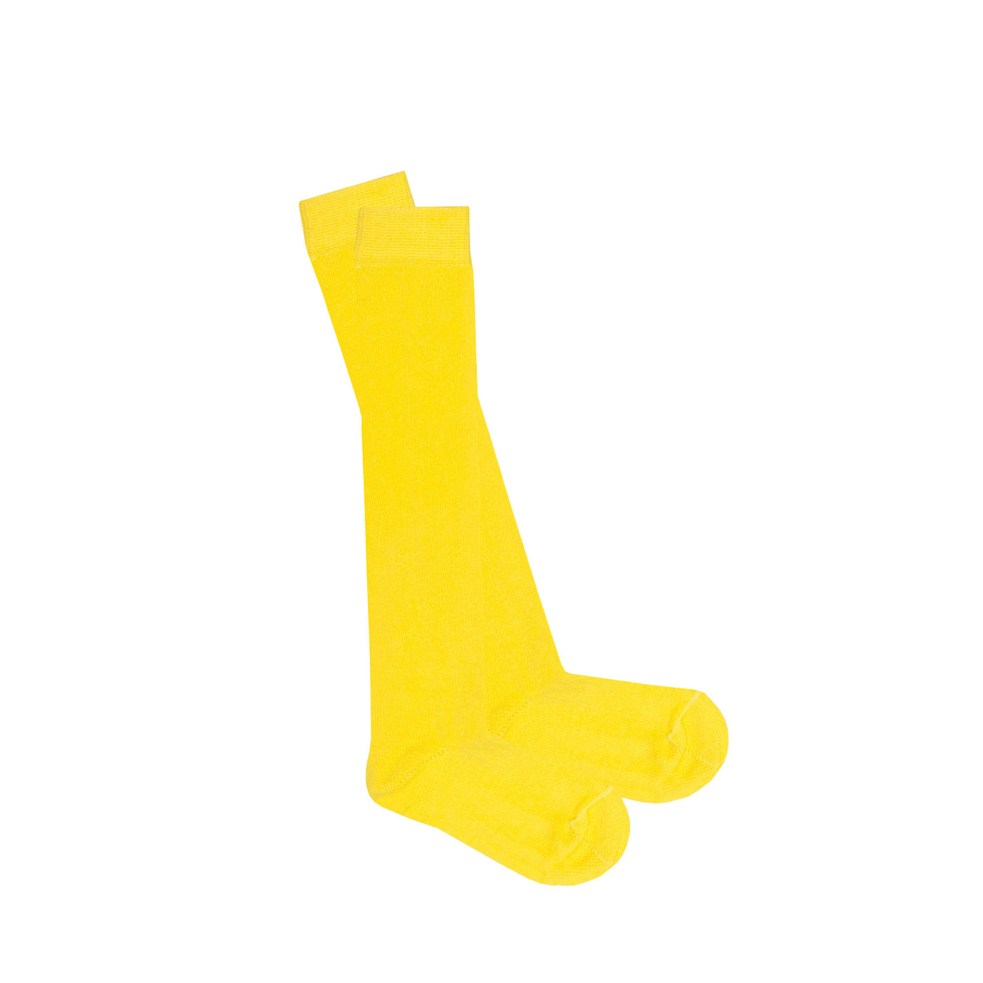 Slugs & Snails Block Colour Adult Unisex Knee Socks - Yellow